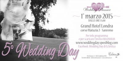 Wedding Day domenica 1 marzo 2015 c/o Grand Hotel Londra 