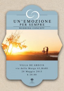 UN'EMOZIONE PER SEMPRE WEDDING CONCEPT